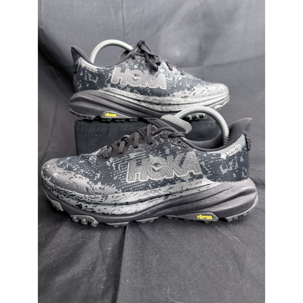HOKA Speedgoat 6 GTX Women's 9.5 Wide Black Trail Running Shoes Gore-Tex